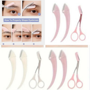 KIT 2 NAVALHA+1 TESOURA PENTE/Kit para aparar sobrancelhas