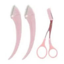 KIT 2 NAVALHA+1 TESOURA PENTE/Kit para aparar sobrancelhas