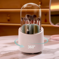 Rotação Organizador Portátil 360º De Mesa Cosmético Maquiagem Porta-escovas Batom Caixa Tubo