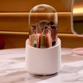 Rotação Organizador Portátil 360º De Mesa Cosmético Maquiagem Porta-escovas Batom Caixa Tubo