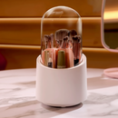 Rotação Organizador Portátil 360º De Mesa Cosmético Maquiagem Porta-escovas Batom Caixa Tubo