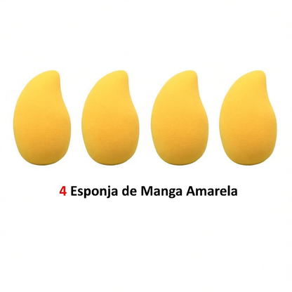 Esponjas Formato De Manga para Maquiagem, Multifuncional Base, Pó, Contorno, Corretivo