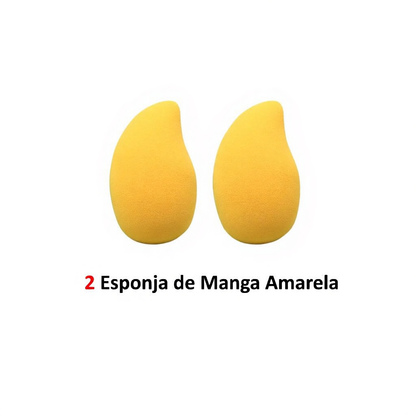 Esponjas Formato De Manga para Maquiagem, Multifuncional Base, Pó, Contorno, Corretivo
